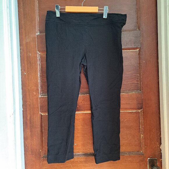 Lauren Ralph Lauren Women’s Black Cropped Pants Size 10 | Cotton Viscose Blend - Picture 2 of 11